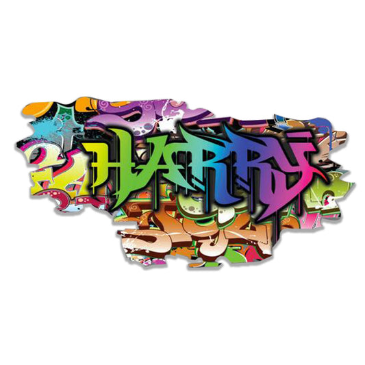 GRAFFITI WALL DECOR, Custom Art Decal, Personazlied Name Wall Decal, Graffiti Wall Art, Gift For Kids, Custom Name Wall Sticker, Room Decor