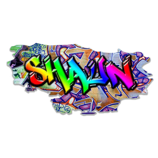 GRAFFITI WALL DECOR, Custom Art Decal, Personazlied Name Wall Decal, Graffiti Wall Art, Gift For Kids, Custom Name Wall Sticker