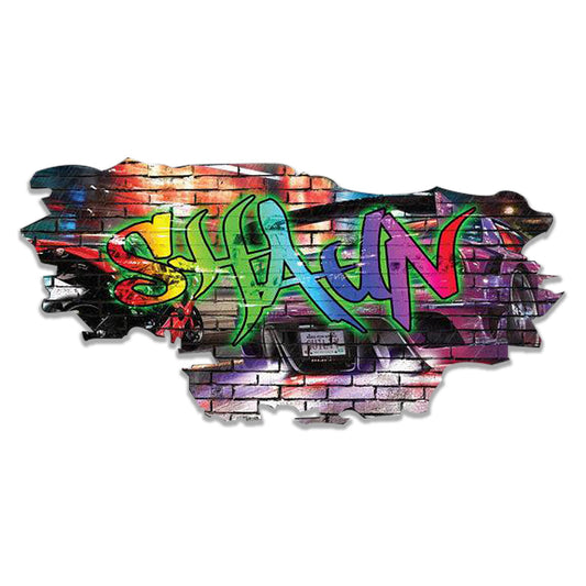 GRAFFITI NAME DECAL, Wall Decor, Personalized Wall Decal, Graffiti Wall Art, Custom Wall Sticker, Gift For Kids, Graffiti Sticker