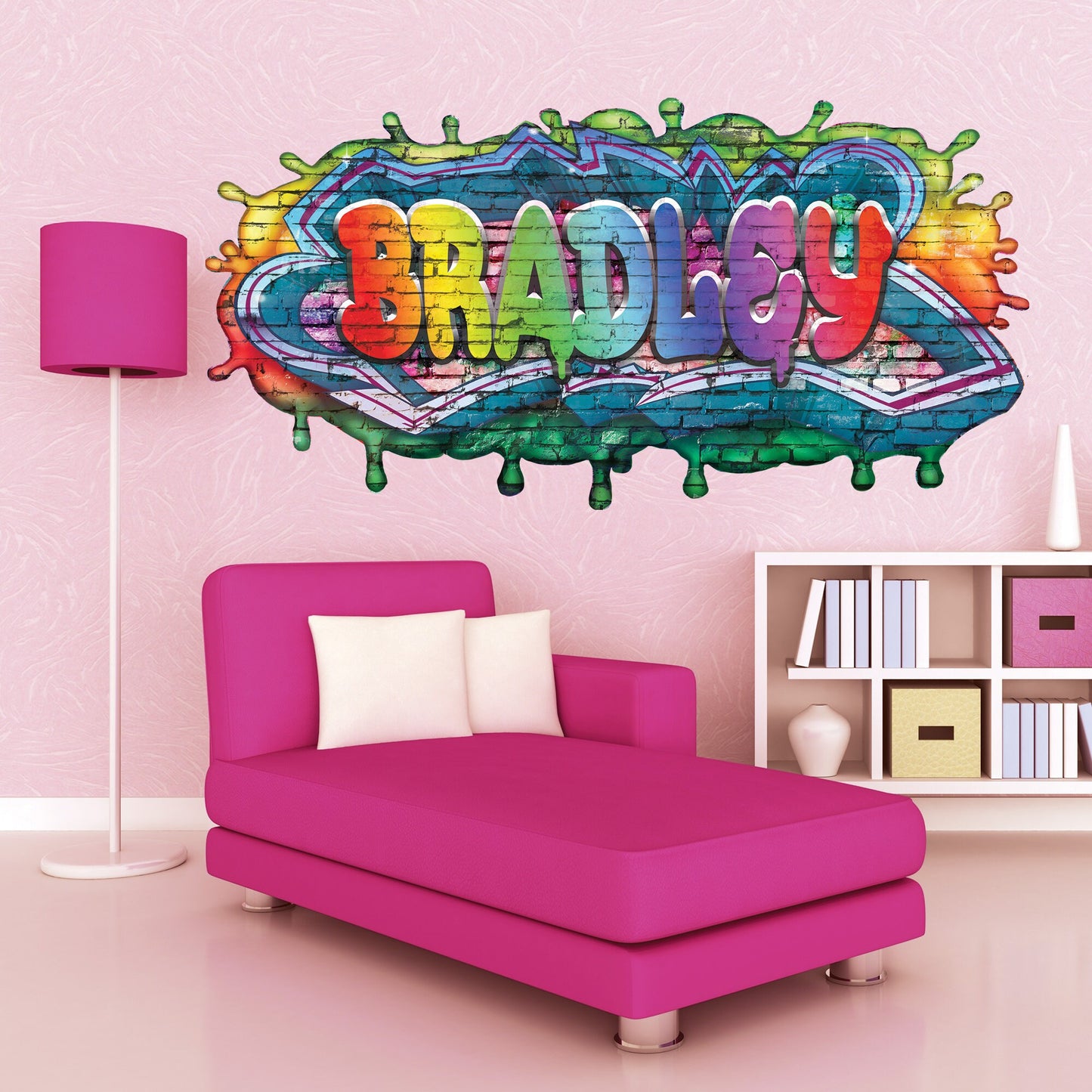 Custom Graffiti Name Wall Decal - Personalized Graffiti Art Sticker for Kids' Room Decor - Unique Gift Idea for Children - Game Room Decor