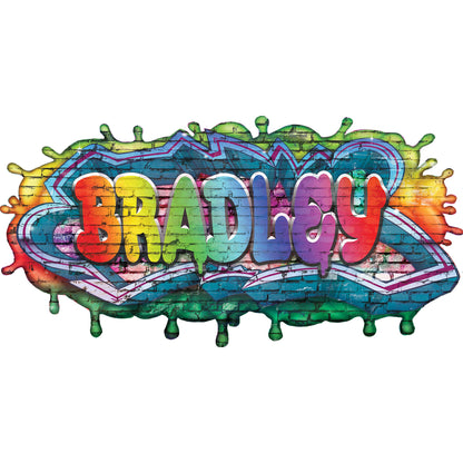 Custom Graffiti Name Wall Decal - Personalized Graffiti Art Sticker for Kids' Room Decor - Unique Gift Idea for Children - Game Room Decor
